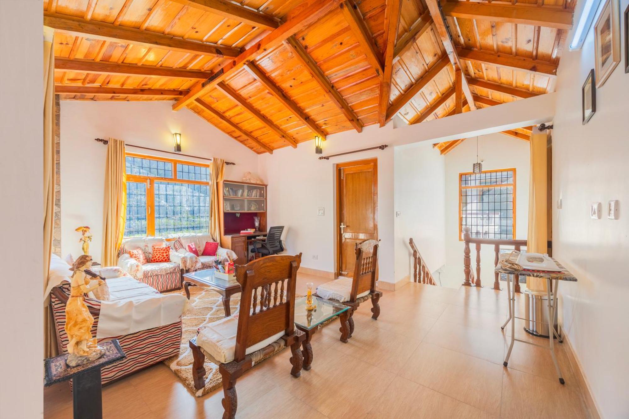 Alaya Stays Rose 3Bhk Cottage Fenced By Hills With Fireplace Bhowali Экстерьер фото